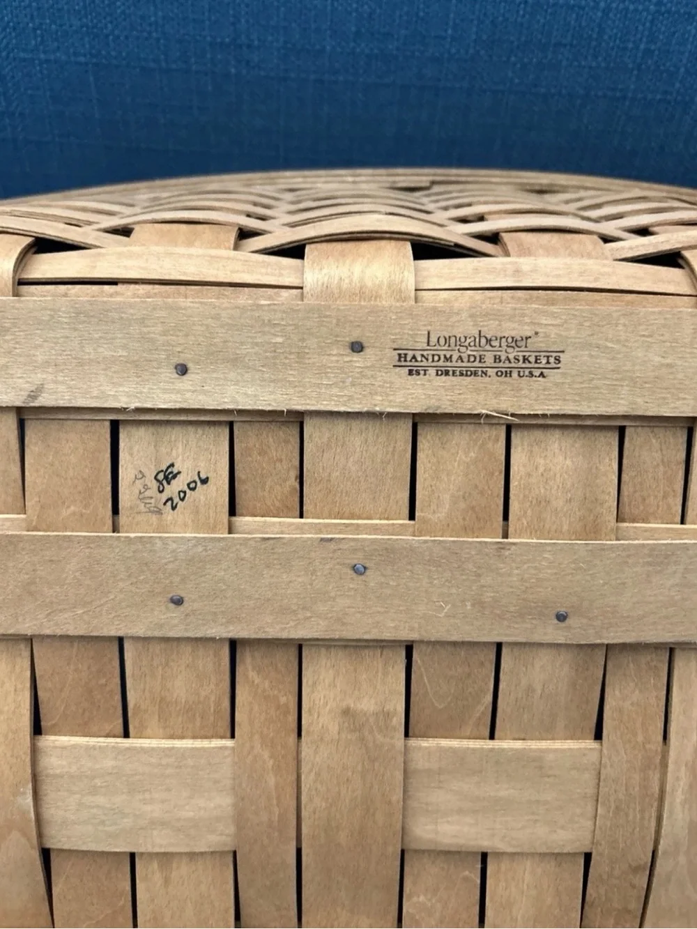 Longaberger 2006 Large Storage Solutions Basket And Protector